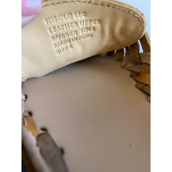 Nisolo Women's Huarche Sandals Saddle Brown Colorblock 6 NEW - Picture 8 of 8